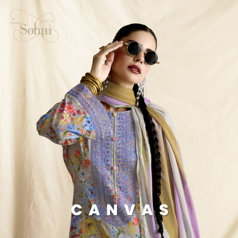 Kimora Sohni Canvas Designer Printed Salwar Suits Collection