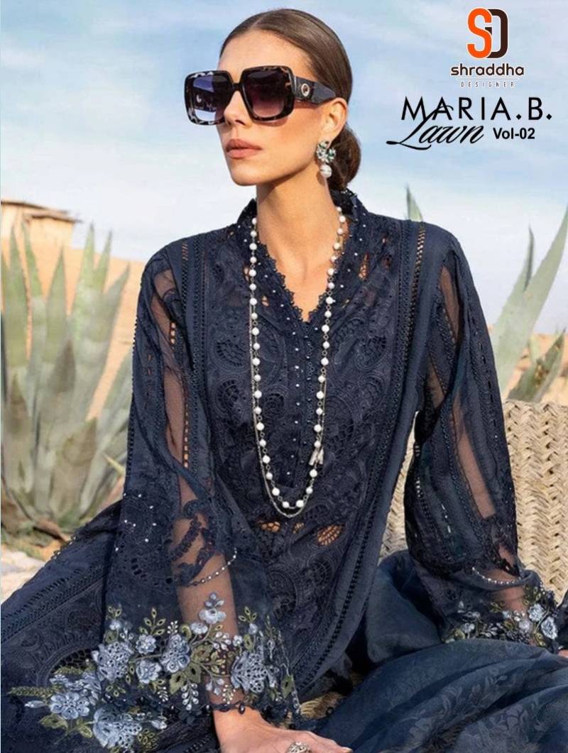 Shraddha Maria B Lawn Vol 2 Cotton Pakistani Suits Collection