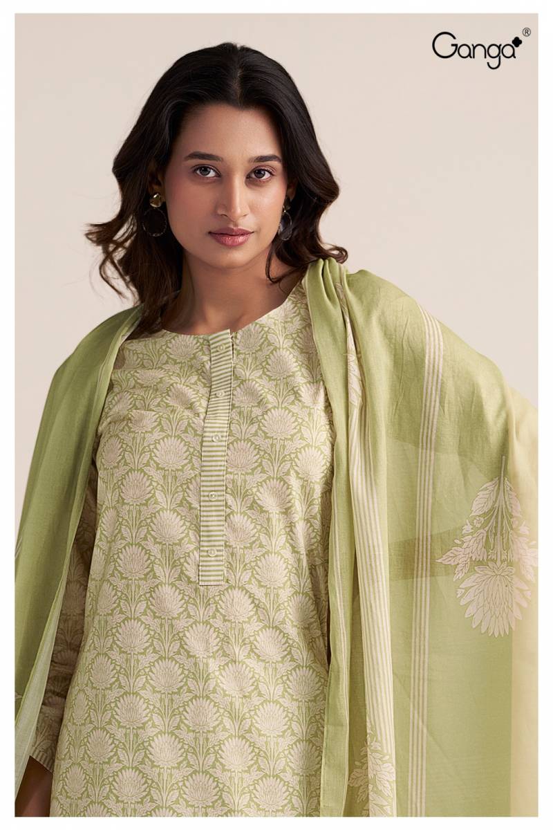 Ganga Alyssa Cotton Printed Fancy Salwar Suit Collection