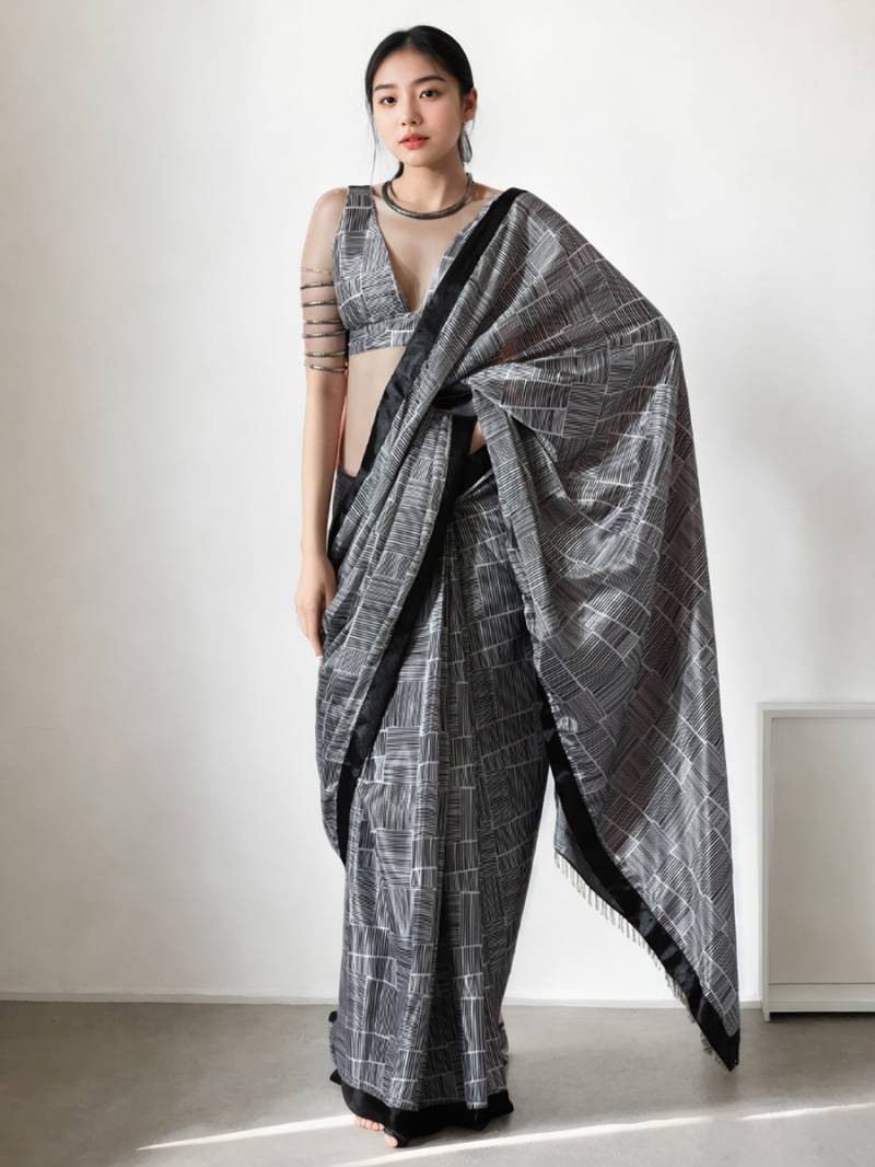 Jf 2433 36 Beautiful Ready To Wear Printed Saree collection