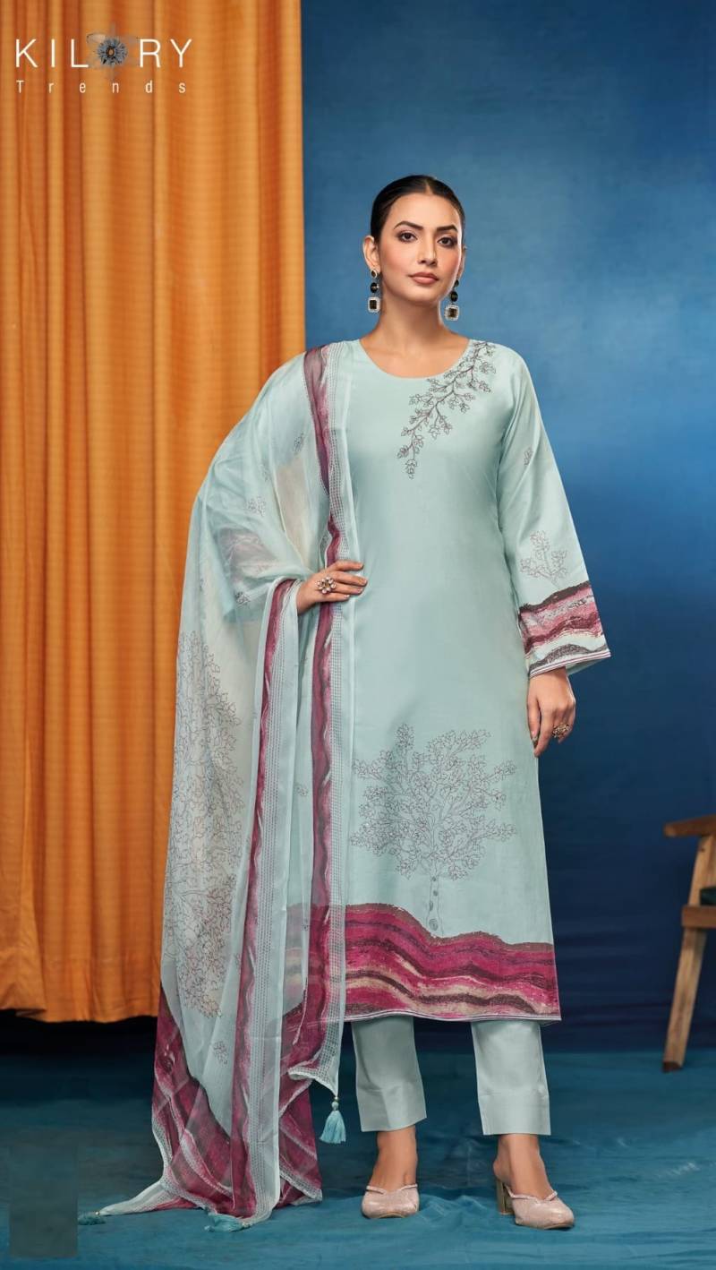 Kilory Royal Touch Lawn Cotton Printed Salwar Kameez Set