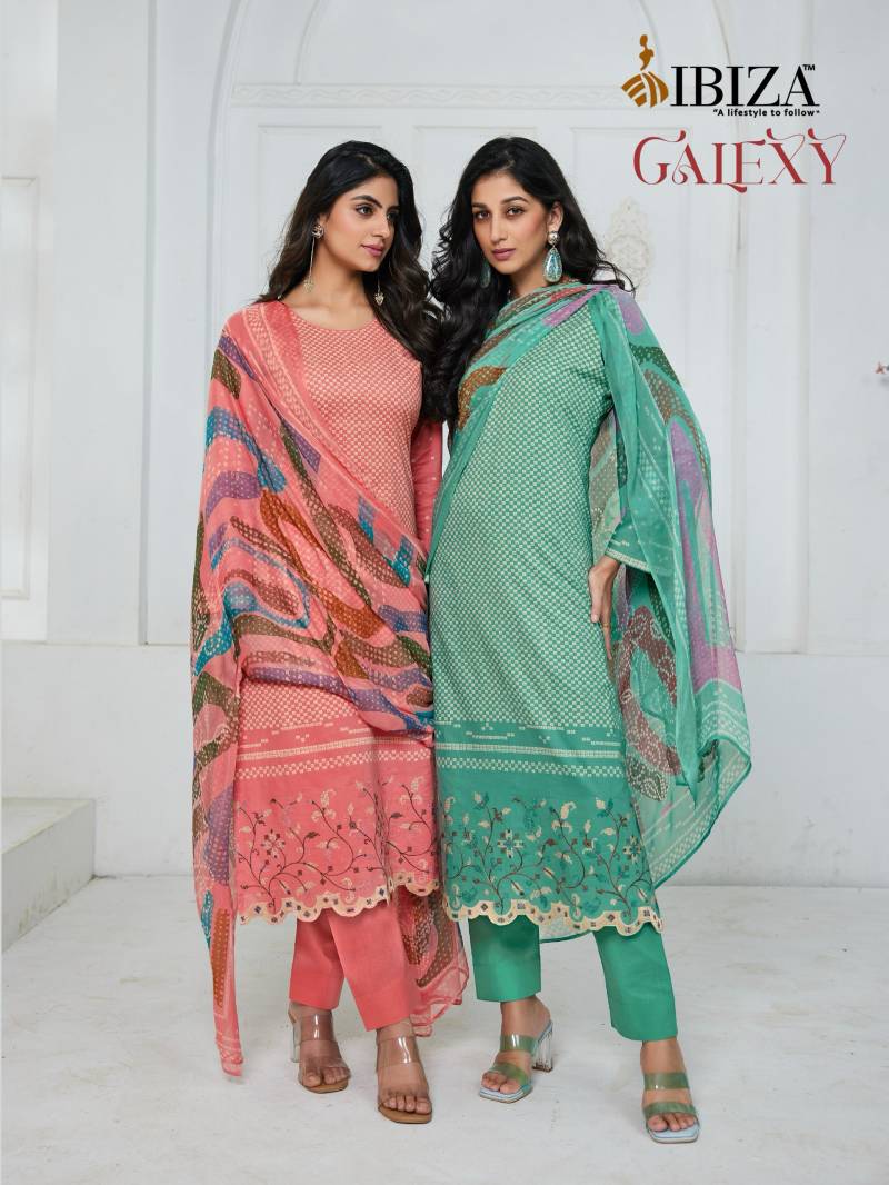 Ibiza Galexy Cambric Cotton Printed Salwar Kameez Collection