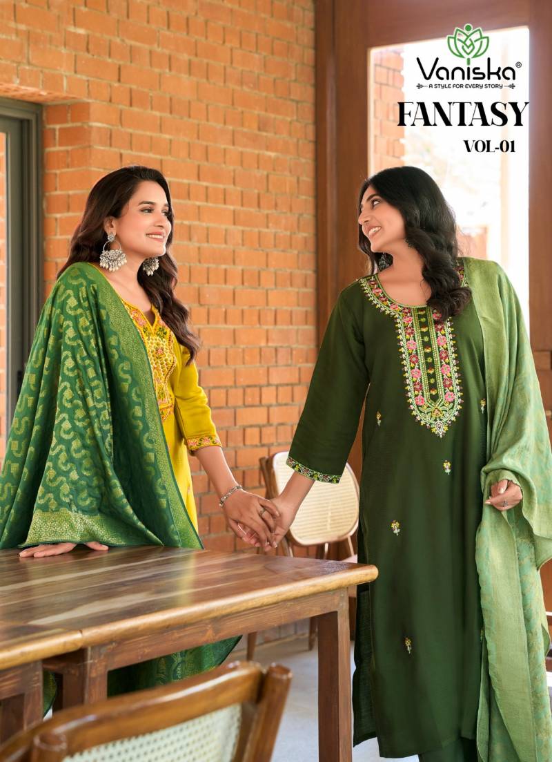 Vaniska Fantasy Vol 1 Designer Kurti Bottom With Dupatta Collection