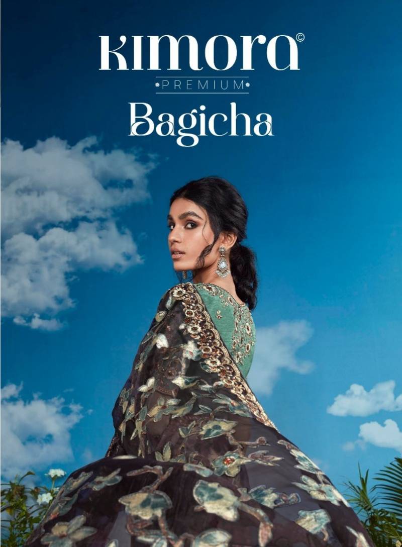 Kimora Bagicha Embroidered Designer Sarees Collection