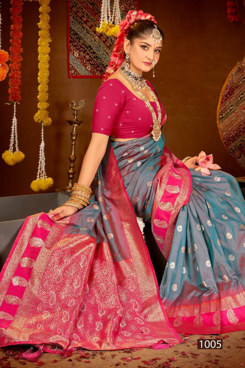 Saroj Black Beauty Wedding Wear Silk Saree Collection