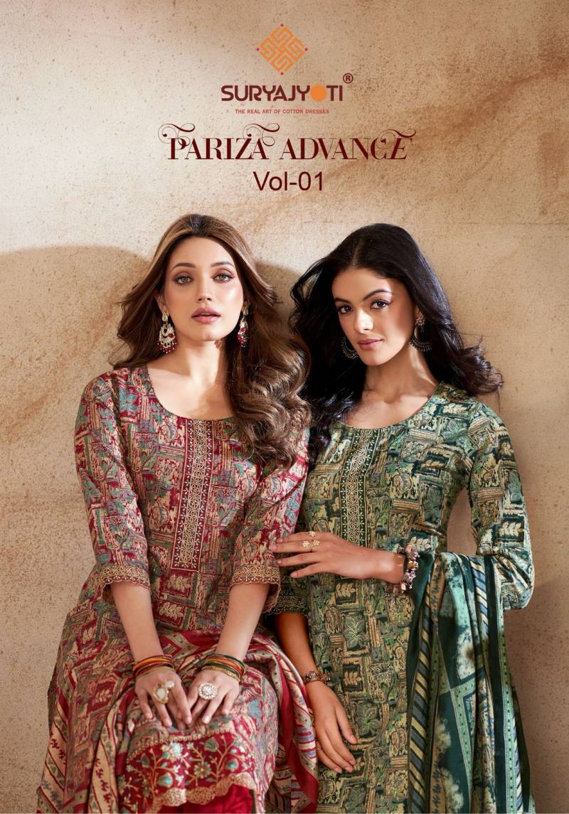 Suryajyoti Pariza Advance Vol 1 Cotton Readymade Dress