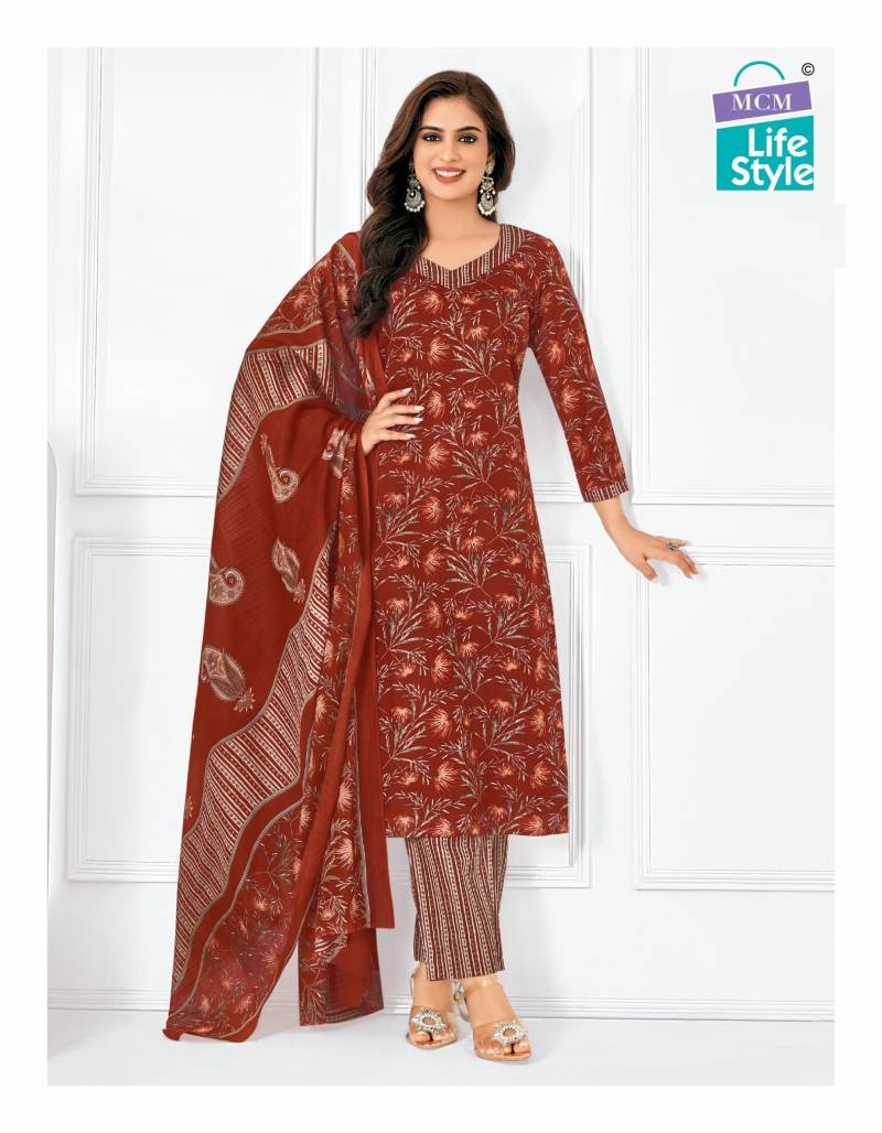 Mcm Life Style Priyalaxmi Vol 34 Printed Dress Material