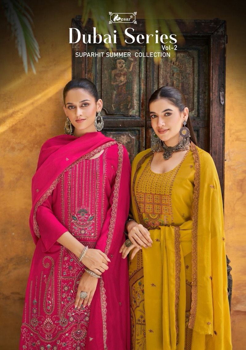 Kesar Dubai Series Vol 2 Maslin Designer Dress Material Collection