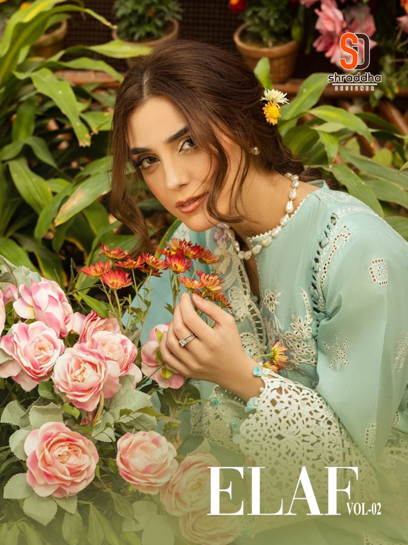 Shraddha Elaf Vol 2 Embroidered Pakistani Suits Collection