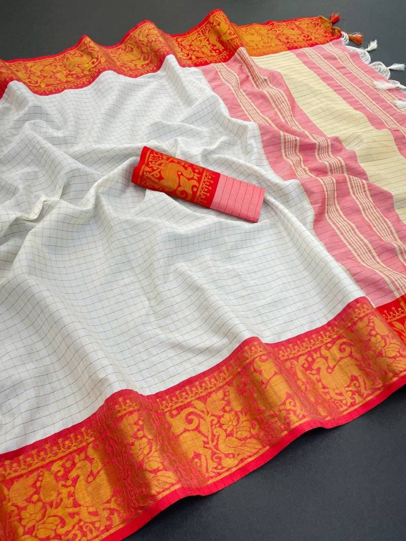 Aab Sanskruti Mercerised Cotton Saree Low Price