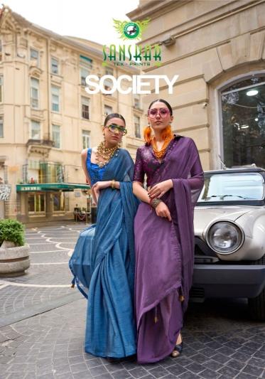 Sanskar Society Digital Printed Saree Collection