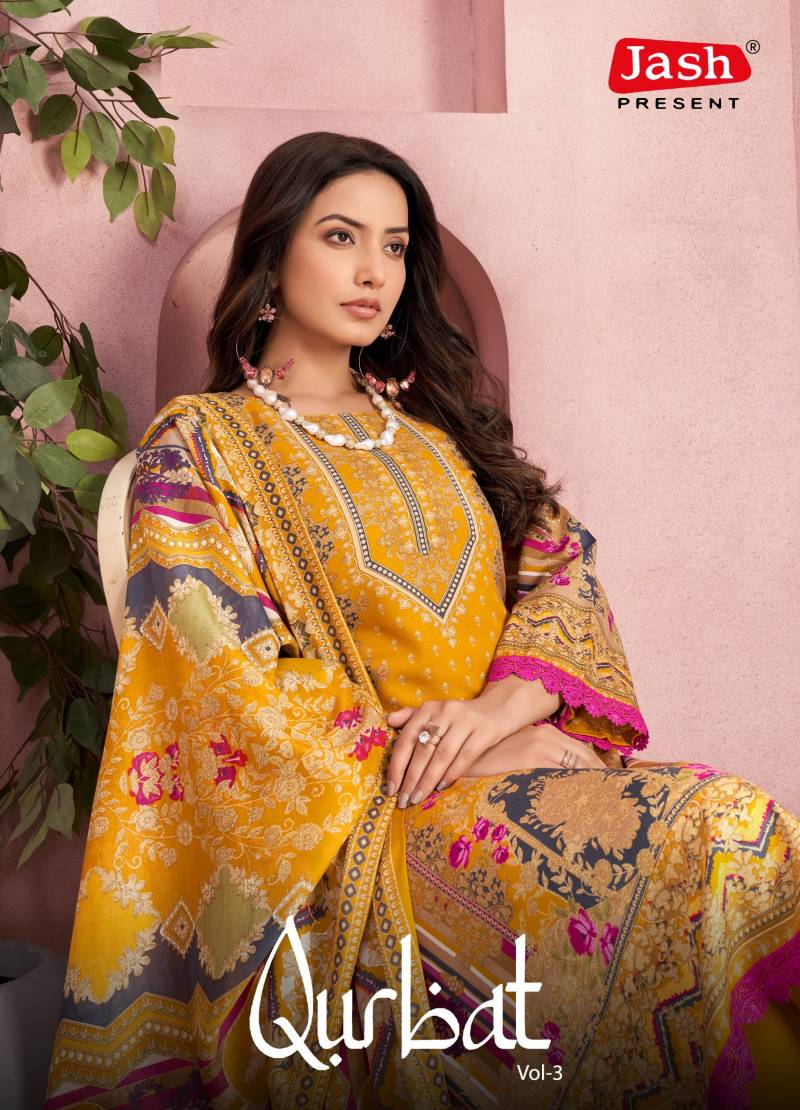 Jash Qurbat Vol 3 Cotton Dress Material Collection