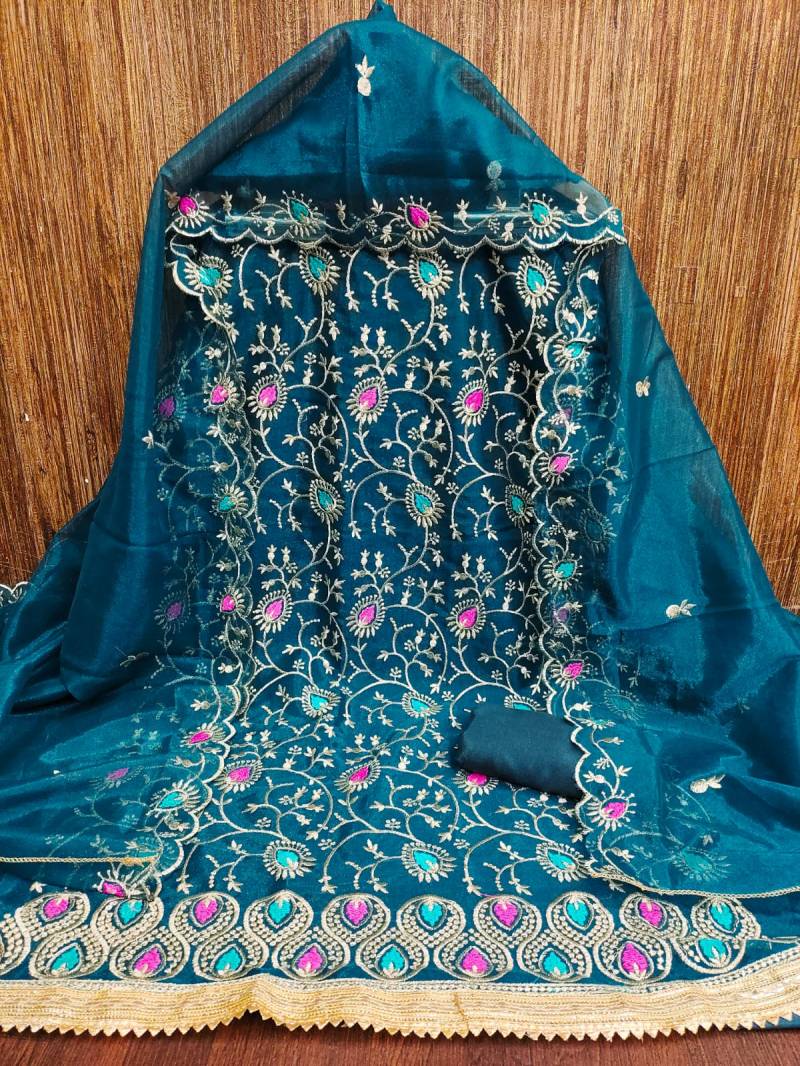 Color Set 9081 Embroidery Work Designer Dress Material Collection