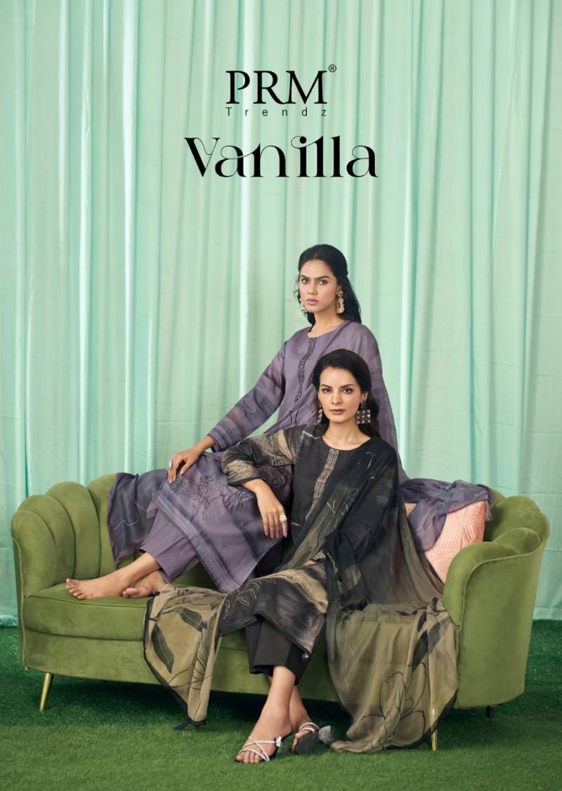Prm Vanilla Cotton Linen Printed Salwar Suits Collection