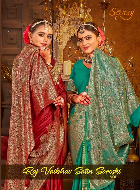 Saroj Rajvaibhav Silk Vol 1 Wedding Wear Silk Saree Collection