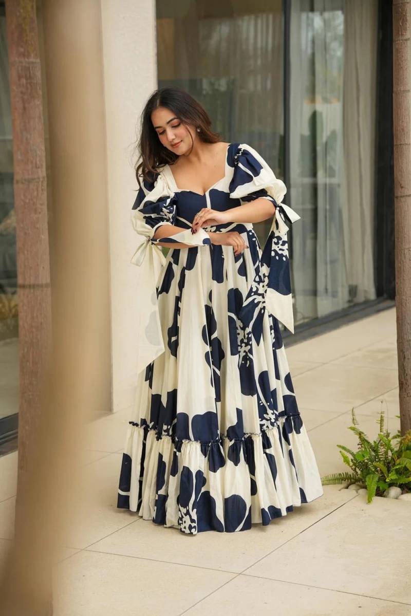 Devi Vol 8 Pure Cotton Party Wear Gown Collection