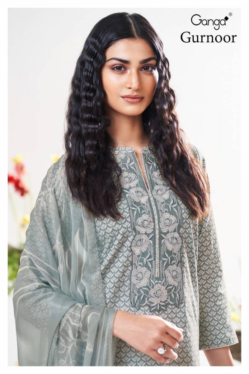 Ganga Gurnoor Cotton Printed Salwar Suit Collection
