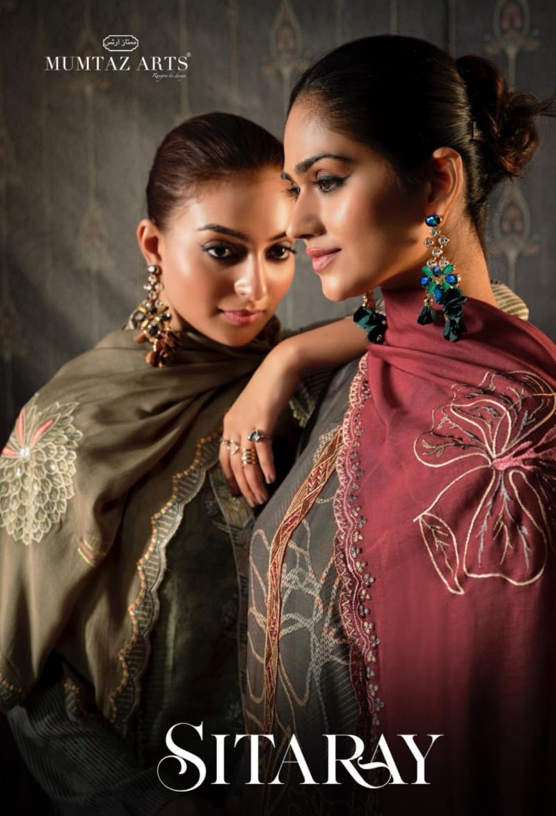 Mumtaz Sitaray Maslin Printed Dress Material Collection