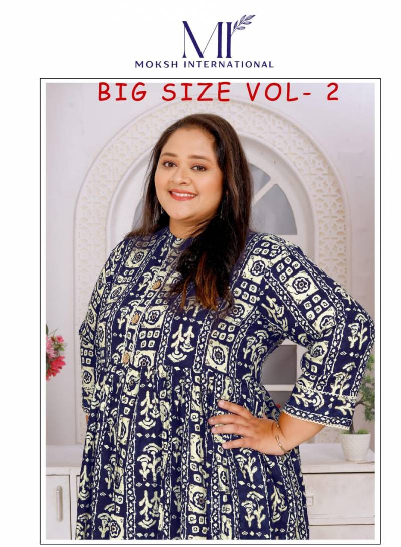 Moksh Big Size Vol 2 Printed Plus Size Kurti Collection