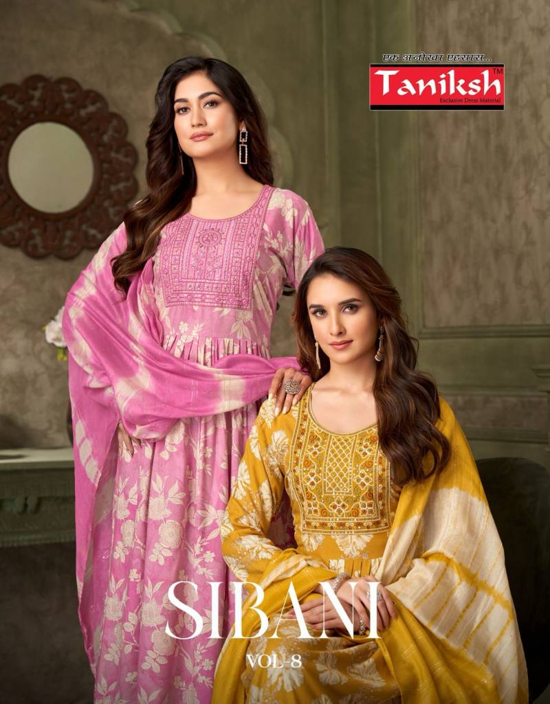 Taniksh Sibani Vol 8 Printed Kurti Bottom With Dupatta