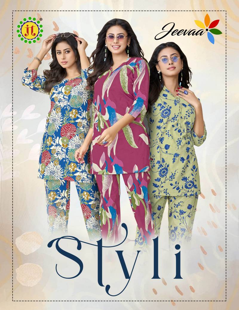 Jeevaa Styli Cotton Casual Wear Co Ord Set Collection