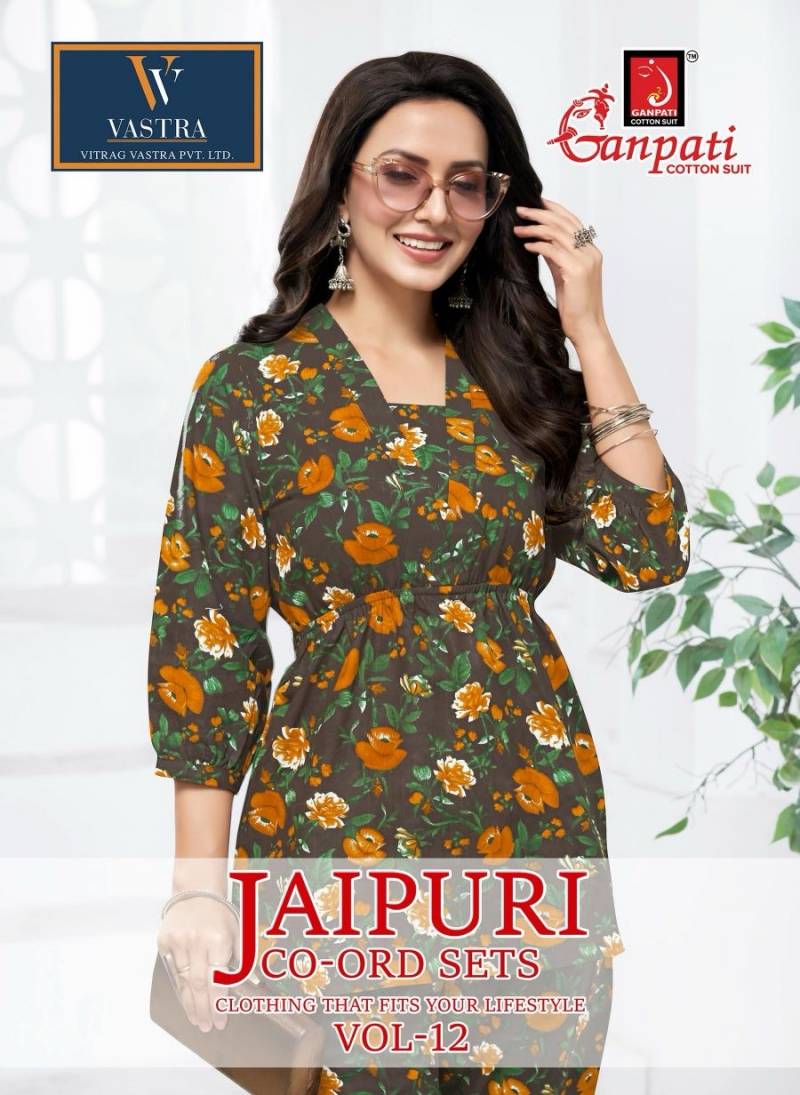 Ganpati Jaipuri Vol 12 Cotton Co Ord Sets Collection