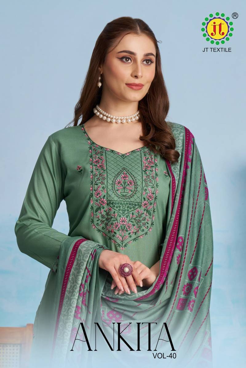 Jt Ankita Vol 40 Printed Dress Material Collection