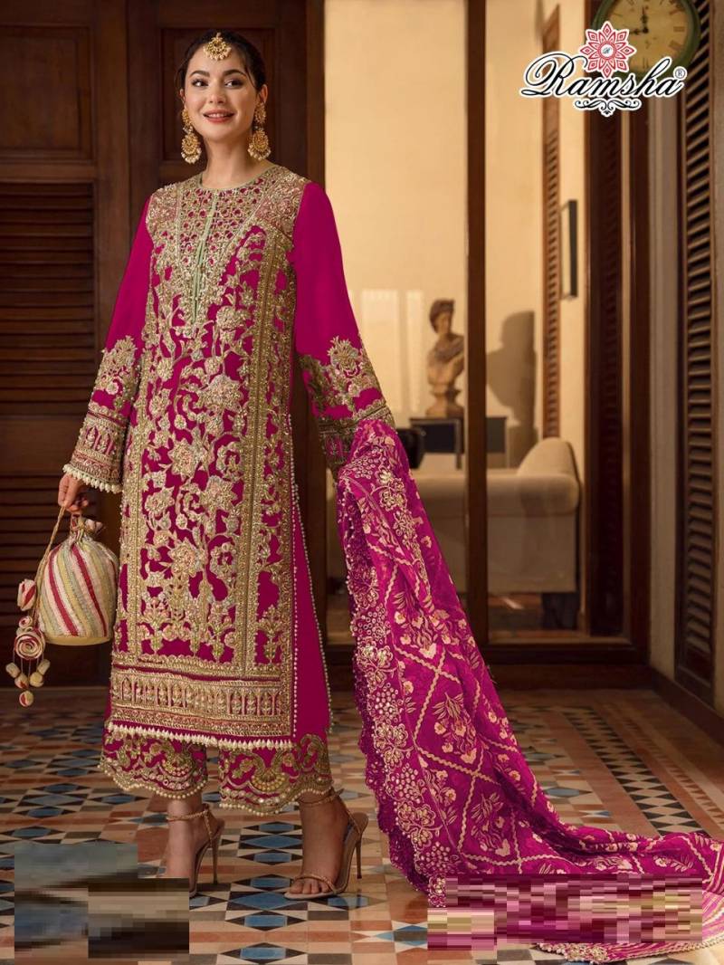Ramsha R 1151 I To L Georgette Ready Made Pakistani Suits