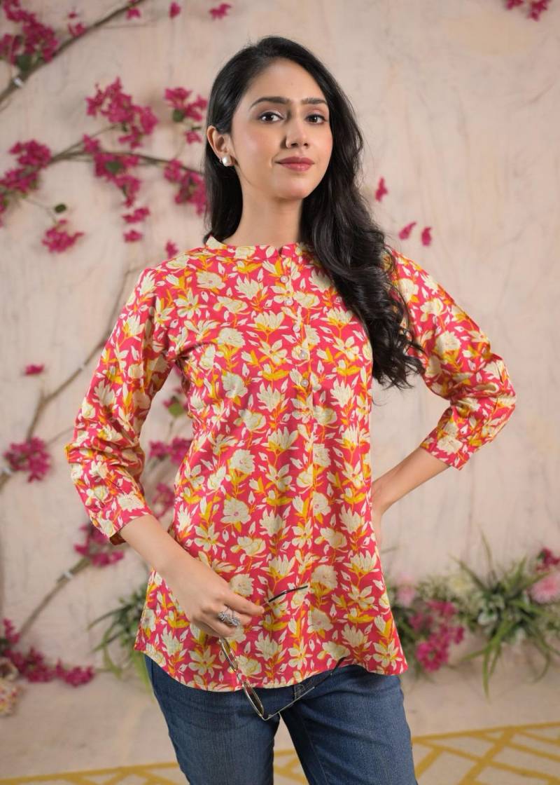 Nina F 05 Cotton Summer Wear Short Kurti Collection