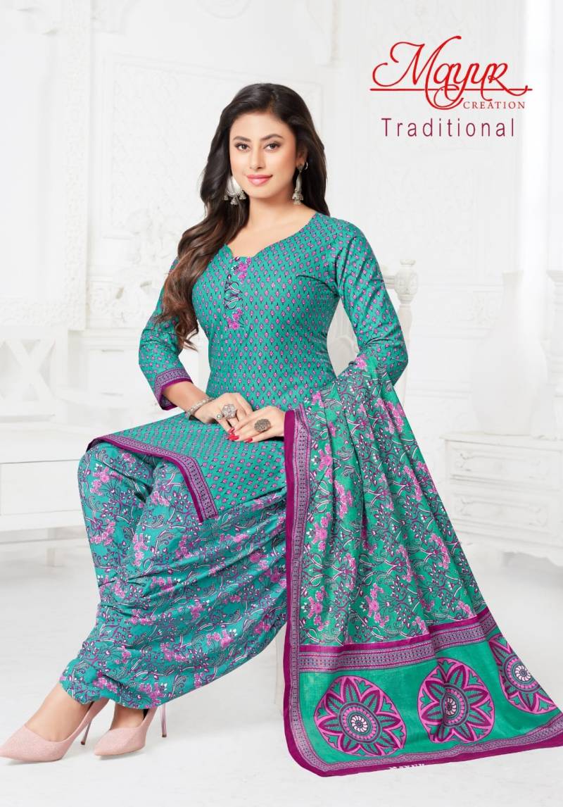 Mayur Traditional Vol 8 Printed Dress Material Collection