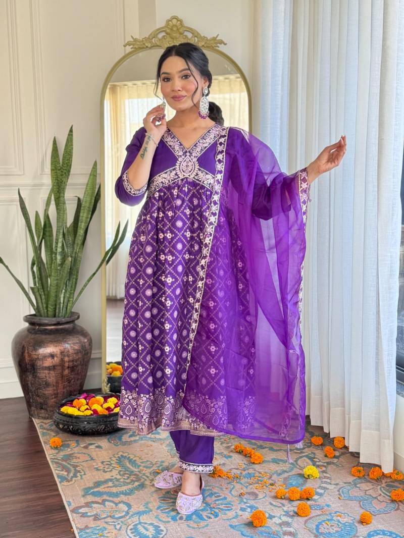 Navya Kurti 93 Chanderi Silk Designer Kurti Bottom With Dupatta