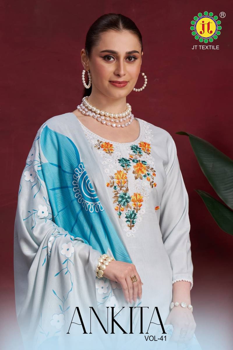 Jt Ankita Vol 41 Designer Dress Material Collection