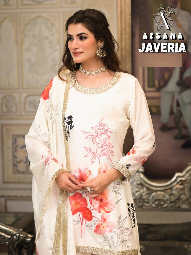 Afsana Javeria Digital Printed Readymade Salwar Suits Collection