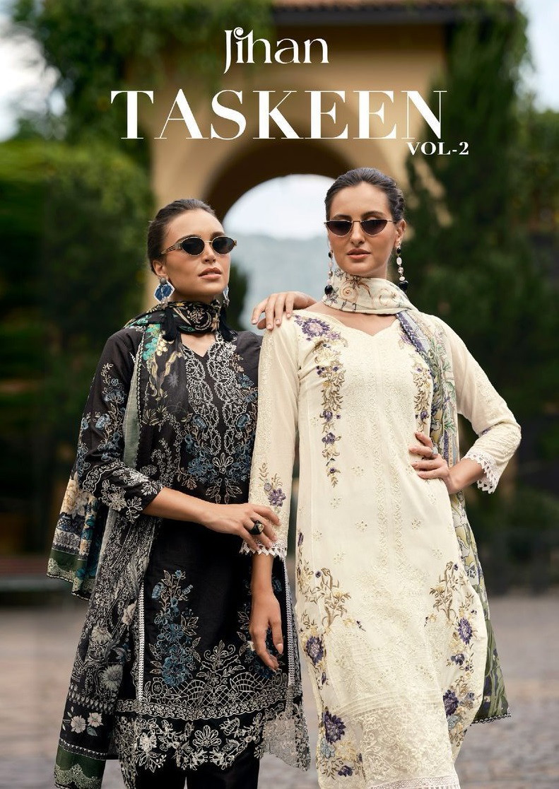 Jihan Taskeen Vol 2 Cotton Designer Dress Material Collection