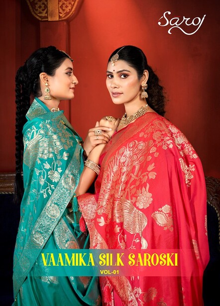 Saroj Vaamika Silk Saroski Vol 1 Traditional Wear Silk Saree Collection