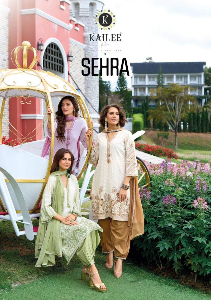 Kailee Sehra Cotton Kurti Bottom With Dupatta Collection