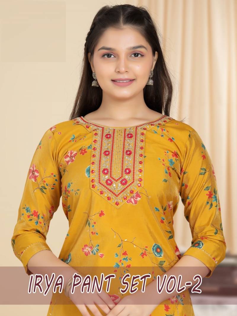 Irya Pant Set Vol 2 Printed Readymade Kids Kurti Set Collection