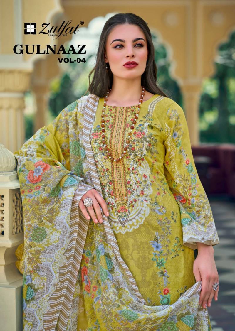 Zulfat Gulnaaz Vol 4 Printed Dress Material Collection