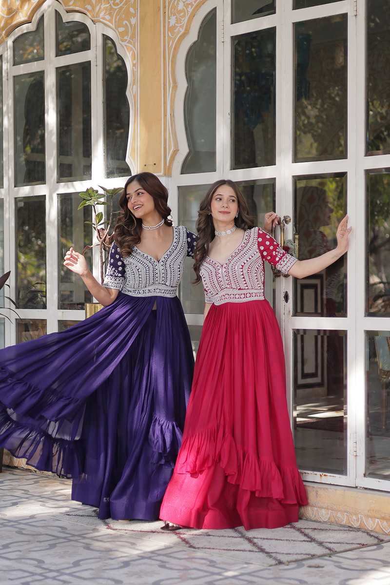 Jf 2485 Amazing Designer Gown with Bottom Collection