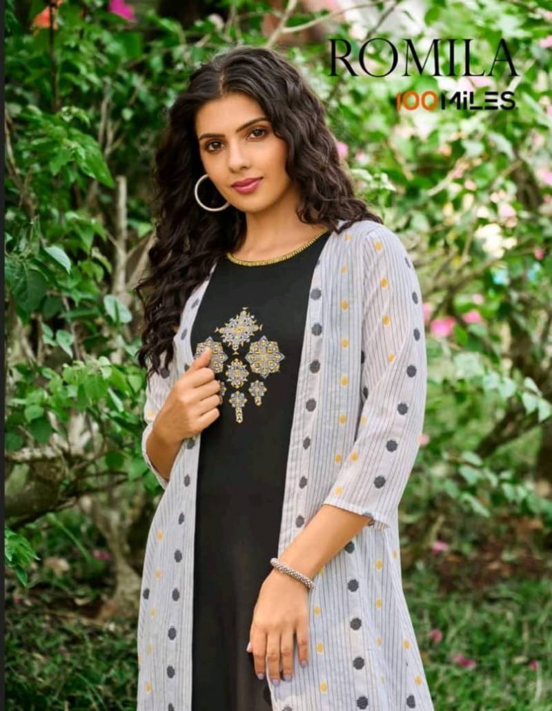 100 Miles Romila Soft Cotton Kurti Collection