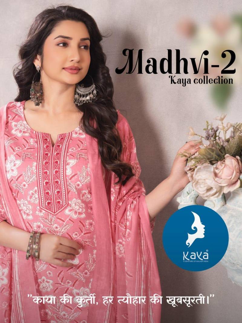 Kaya Madhvi 2 Printed Kurti Pant With Dupatta Collection
