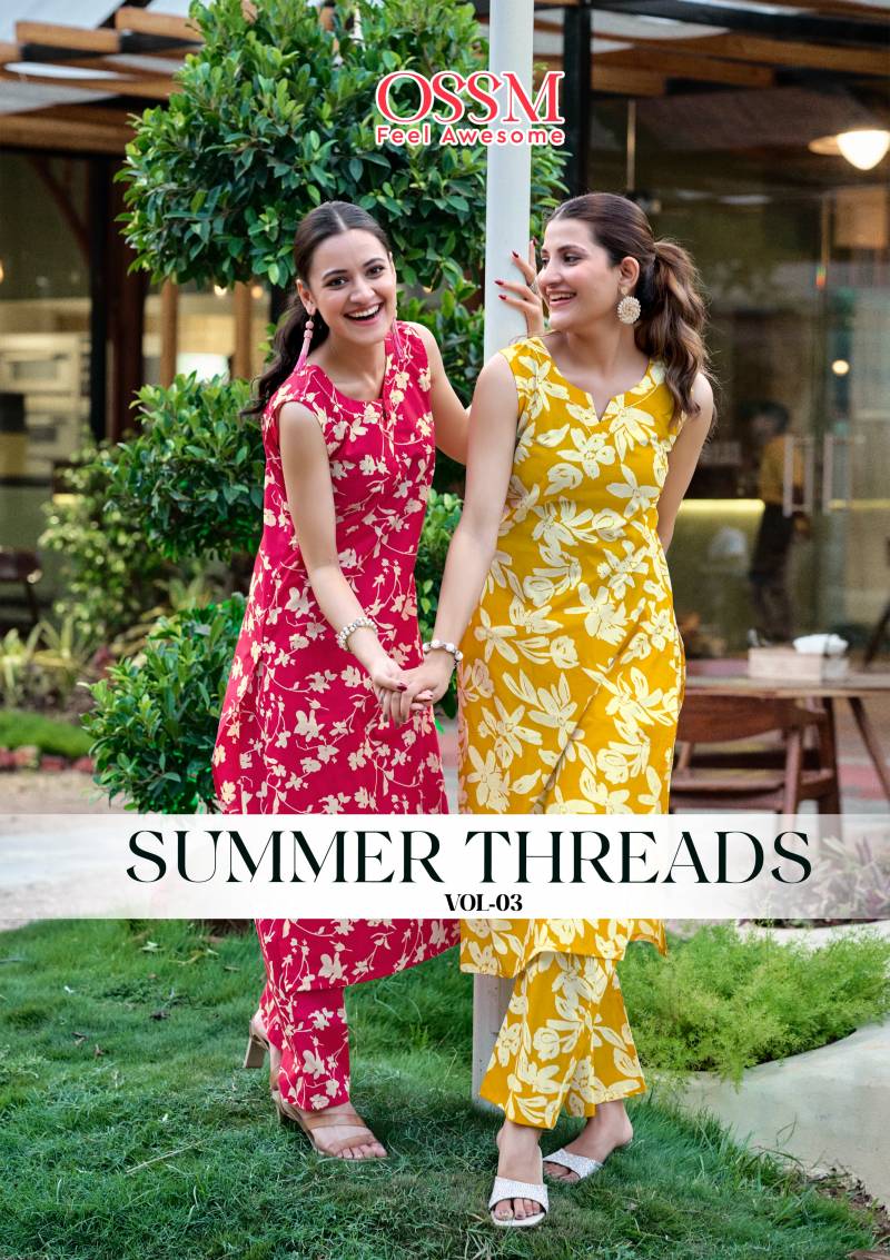 Ossm Summer Threads Vol 3 Printed Co Ord Set Collection