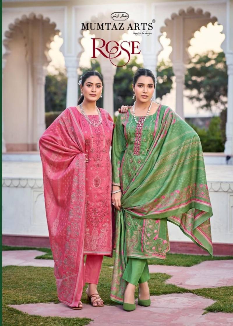 Mumtaz Rose Printed Dress Material Collection