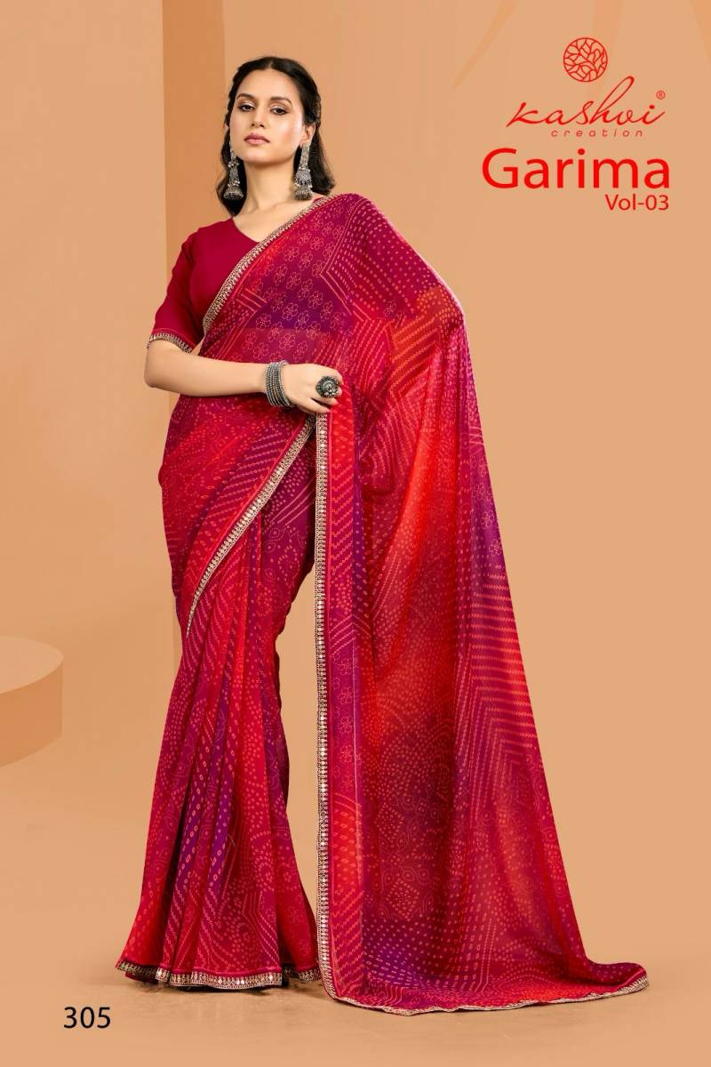 Kashvi Garima Vol 3 Georgette Printed Saree Collection