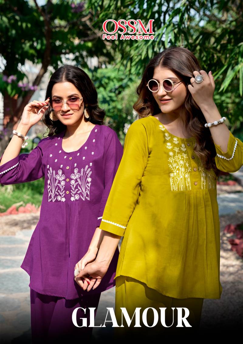 Ossm Glamour Jaipuri Cotton Stylish Co Ord Set Collection