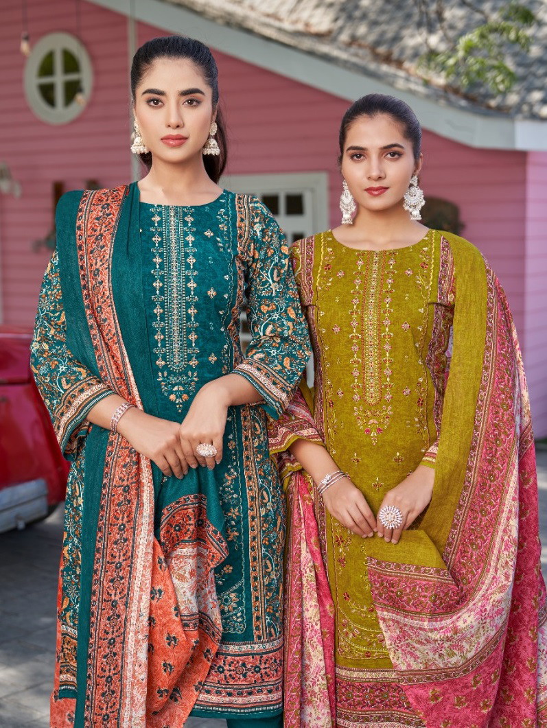 Pakiza Firdaus Vol 59 Lawn Cotton Dress Material Collection