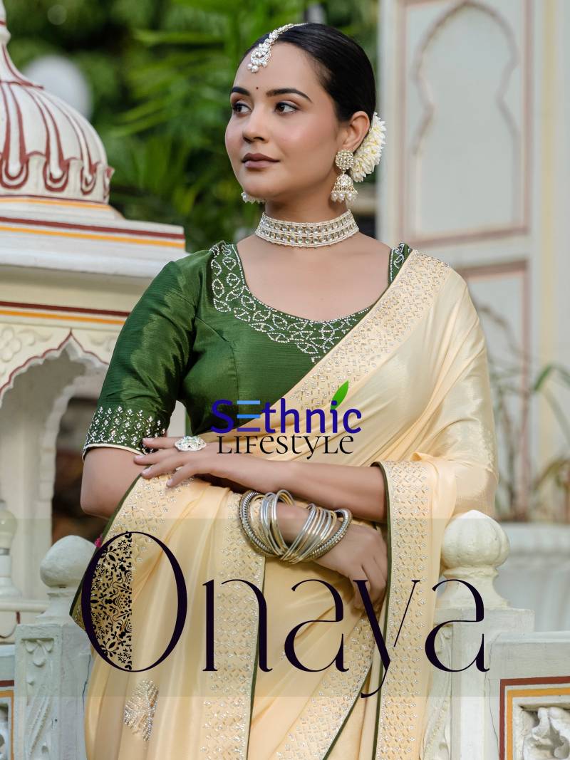 Sethnic Onaya Designer Zarkan Handwork Saree Collection