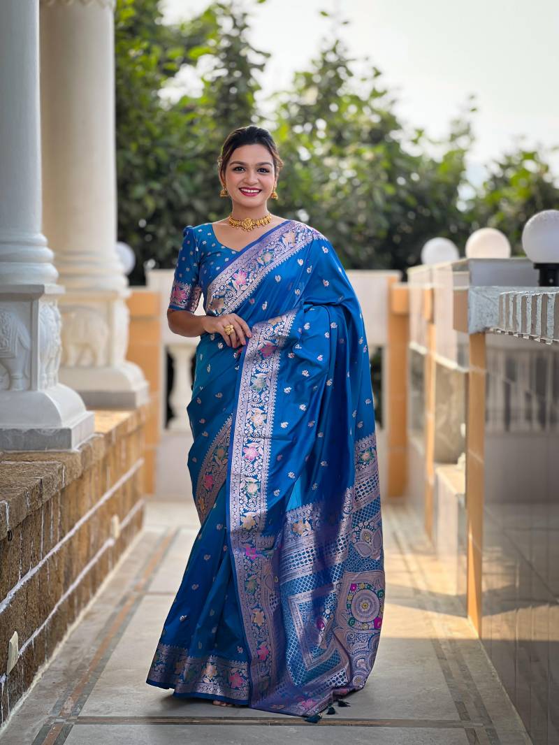 Aab Banarasi 5 Soft Banarasi Silk With Zari Saree Collection
