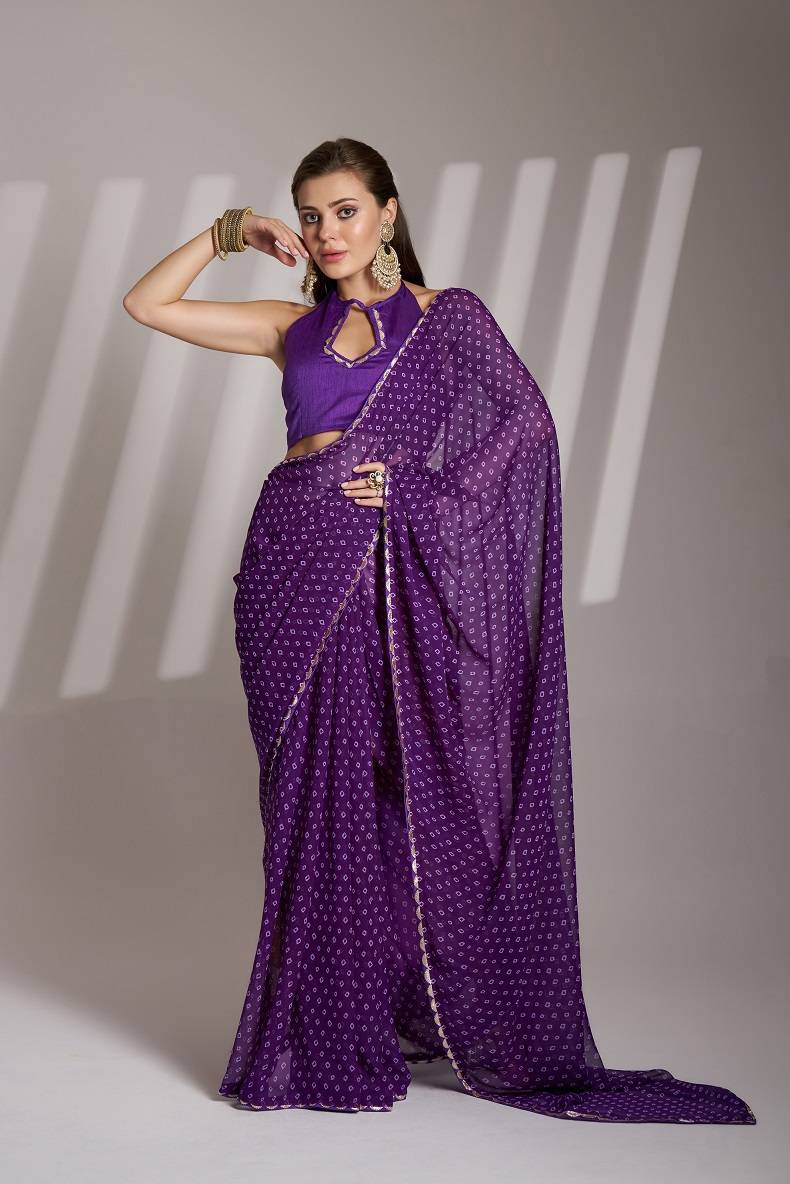 Ziva 42 Beautiful Georgette Bandhani Saree Collection