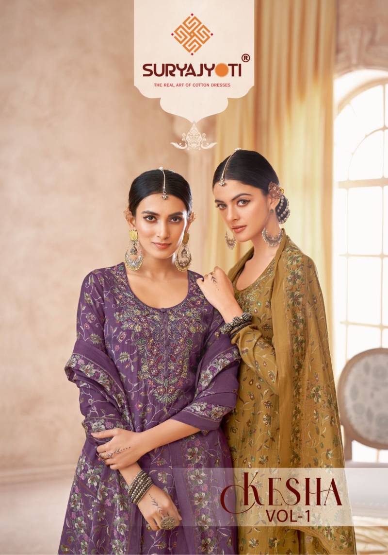 Suryajyoti Kesha Vol 1 Modal Designer Dress Material Collection